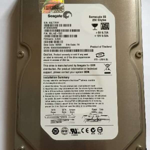 Seagate ES 250GB 企業級 Hard Disk (ST3250620NS)