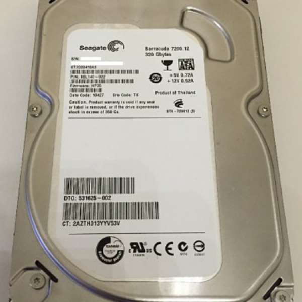 Seagate 320GB Hard Disk (ST3320418AS)
