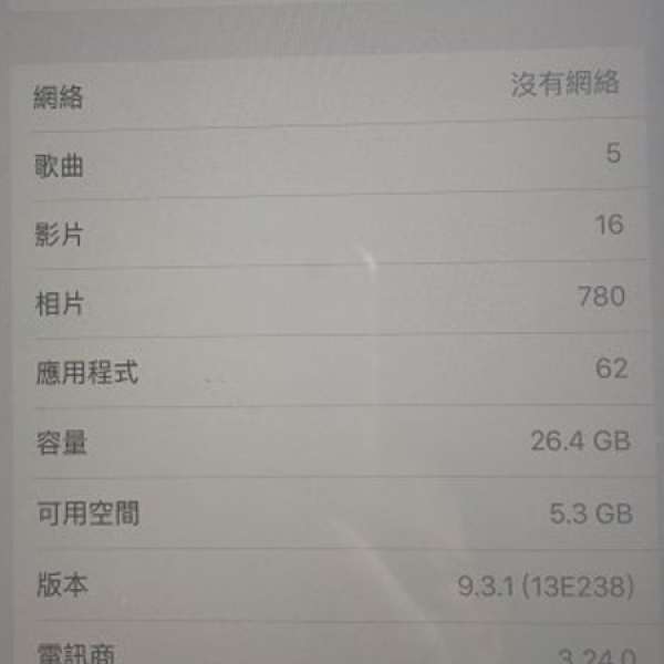iPad Air 32GB Silver Wifi+4G 95% New