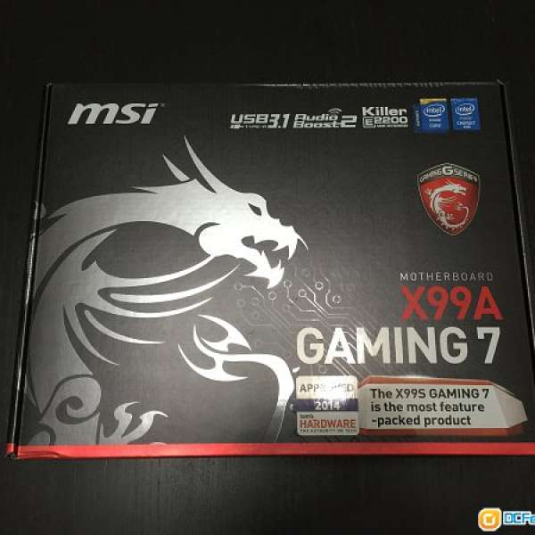 100%新 MSi X99A Gaming 7 ATX 底板 LGA 2011-3