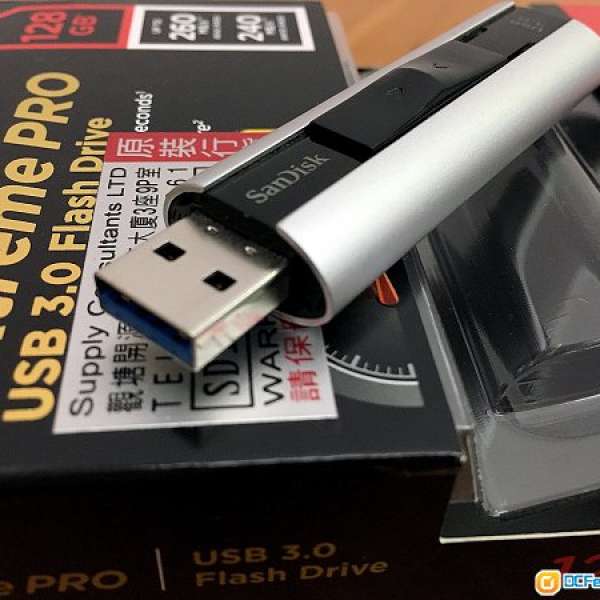 90%新Sandisk Extreme PRO USB 3.0 128GB