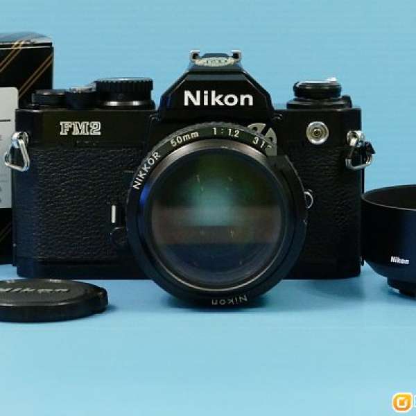菲林機 Nikon FM2N + AIS 50/1.2 + HS-12 hood