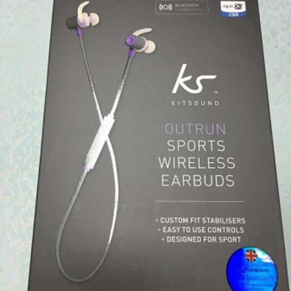 KitSound Outrun 藍 牙 運 動 型 耳 機 ( 藍色)