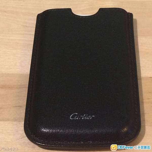 Cartier iPhone 3/4s 克色全皮電話套（8-9成新）保証行貨