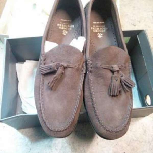 Brooks Brothers suede tassel loafer 8.5d棕色乐福皮鞋