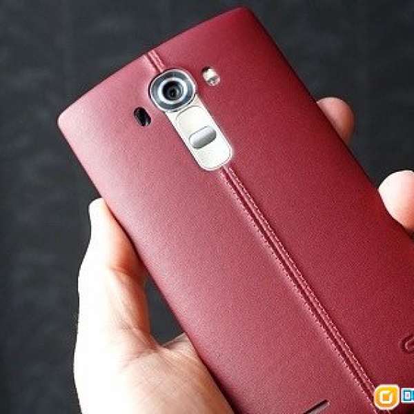 LG G4 818N Dual SIM 32GB 行貨 衛訊購買跟單, 雙電連叉座 99% New 紅色皮殼