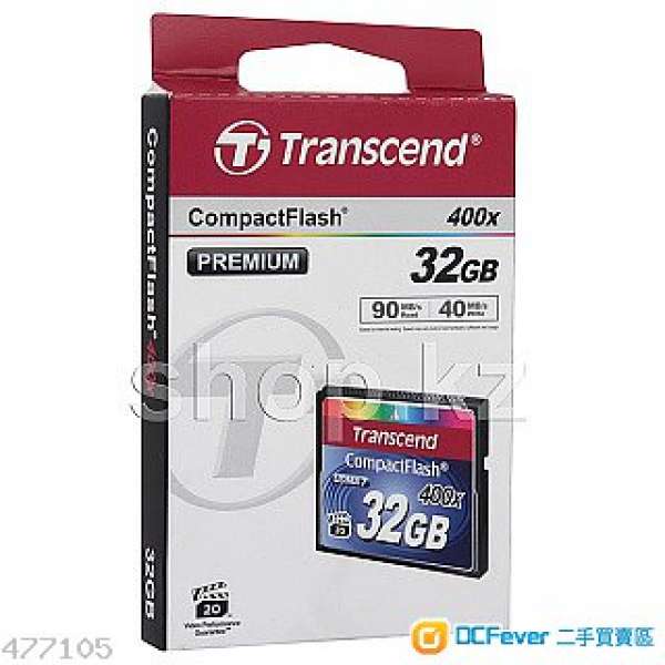 Transcend 32GB 400x CF card Compact Flash