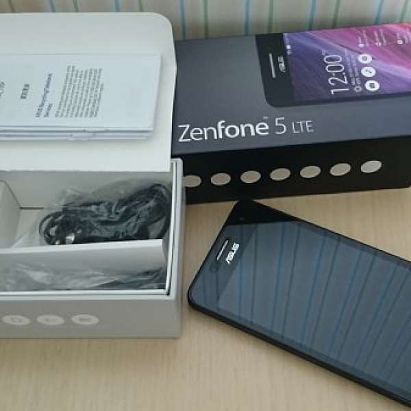 出售95% ASUS Zenfone 5 4G LTE 有盒連皮套及玻璃貼