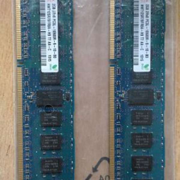 雙面 Hynix DDR3 1333 RAM 兩條 - 50蚊 - 不散賣
