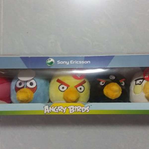 angry birds 憤怒鳥 doll 毛公仔 sony ericcsson 限量 boxset 套裝 (全新)