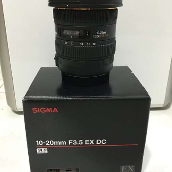 Sigma 10-20mm F3.5 EX DC HSM（連CPL+UV filter)