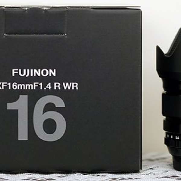 出售超新行貨有保 Fujifilm XF16mm F1.4 R WR 鏡頭