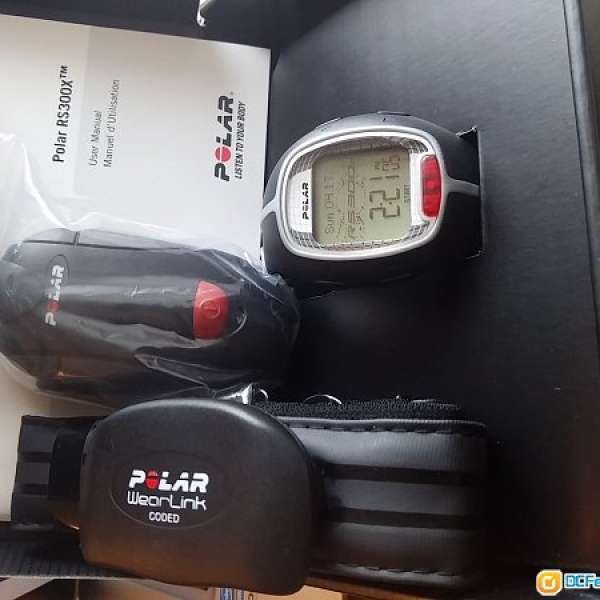 （全新）Polar Watch RS300X+S1 步速傳感器+WearLink®+心率傳輸帶