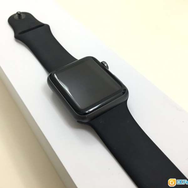 Apple Watch Sport 1 42mm Space Gray Aluminum Black Sport Band