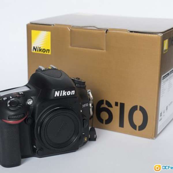 新淨 Nikon D610 Body + 24-70mm f/2.8 lens + 原廠nikon電池2 粒 齊配件 已過保