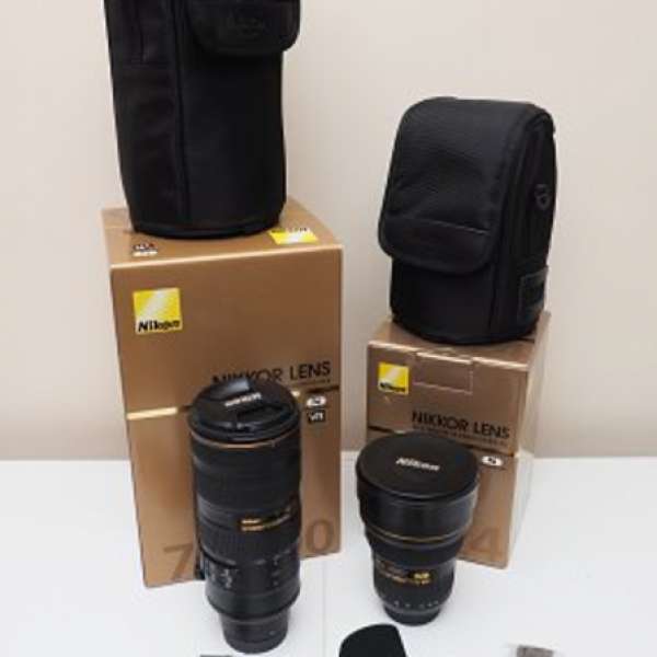 Nikon AF-S NIKKOR 70-200mm f/2.8G ED VR II & Nikon AF-S NIKKOR 14-24mm