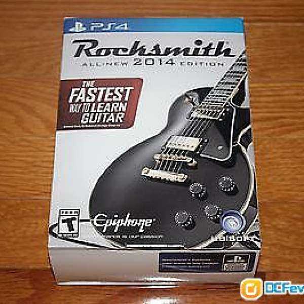 PS4 RockSmith 2014 version with USB cable to Guitar