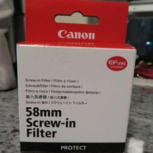 canon 58mm 原裝全新UV Filter