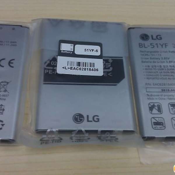 超低價 LG G4 BL-51YF 全新原封原裝 3000mAh電池《加$20送價值$50副廠座充一個》單...
