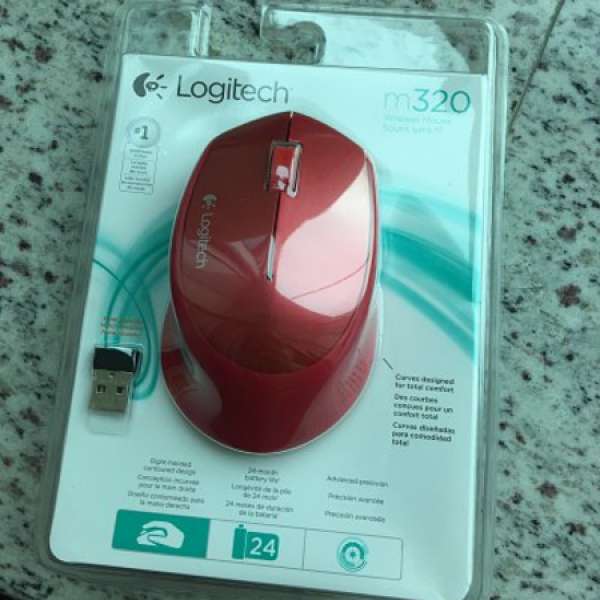 全新 Logitech M320 無線 USB mouse 羅技 滑鼠 mice - 2年不需換電