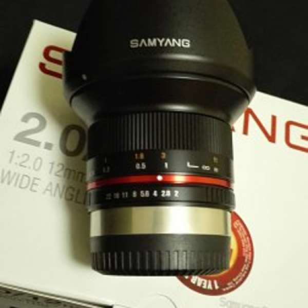99%新 Samyang 12mm F2.0 富士 X mount