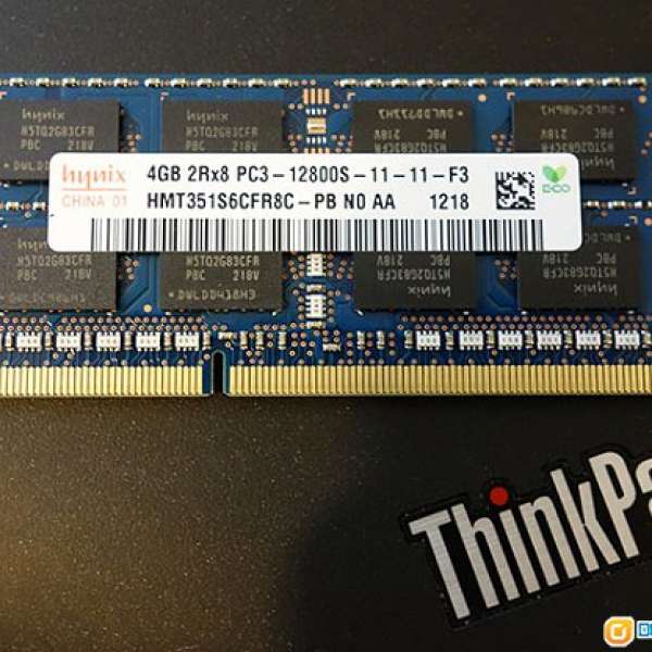 SK Hynix 4GB DDR3 1600MHz (雙面)