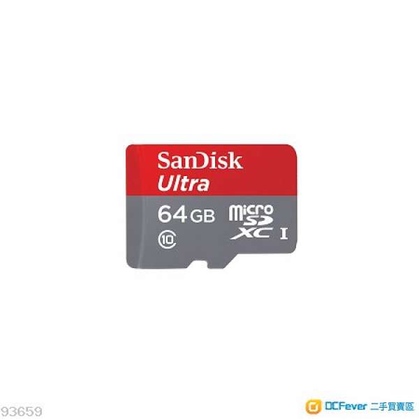 出售物品: SanDisk Ultra Micro SDXC UHS-I 80MB/s 64GB with Adapter 快卡$120