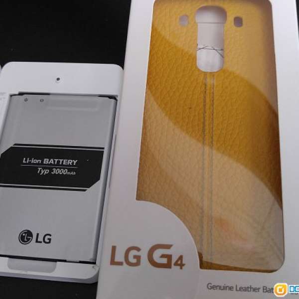 LG G4 黃色背蓋充電座及電池
