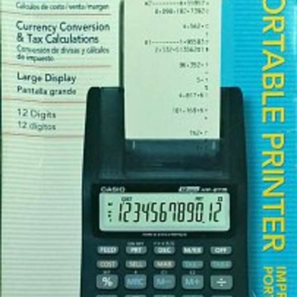 Casio Calculator with Roll Printer