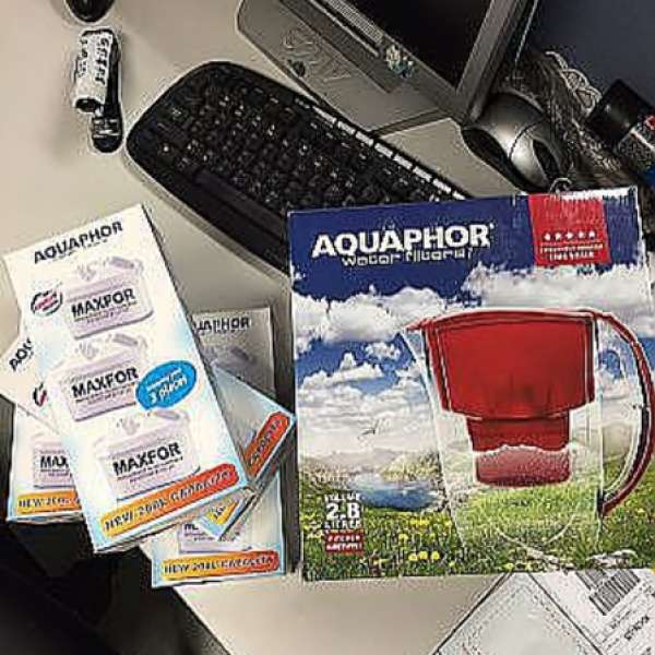 100% new  aquaphor water filter 2.8L 水壺 連15個filter $550