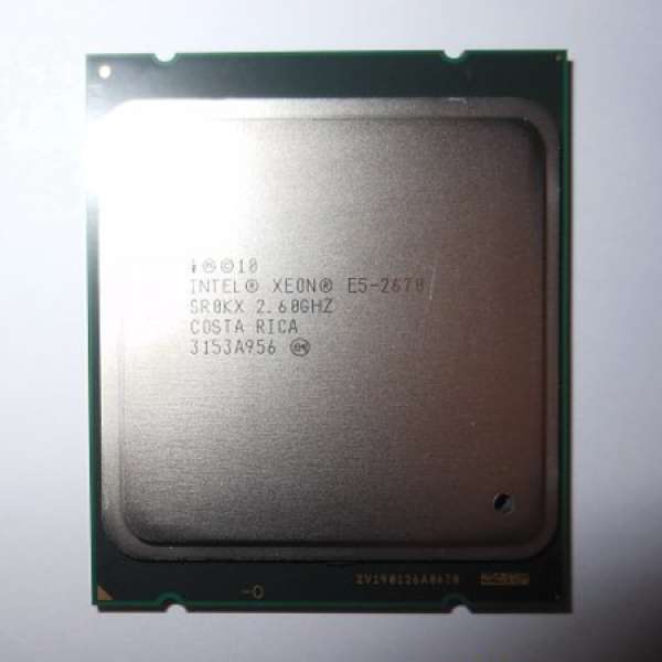 Intel Xeon E5-2670 C2 正式版 2.60GHz 20M  LGA2011 8核16線CPU!