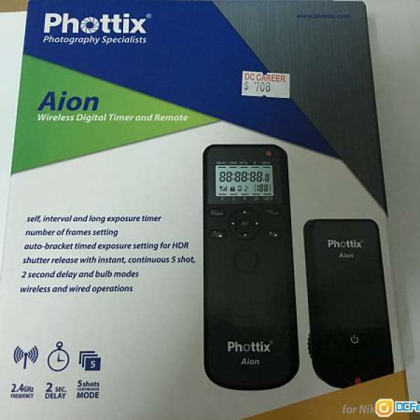 99% Phottix Aion Wireless Timer and Shutter Release for Nikon