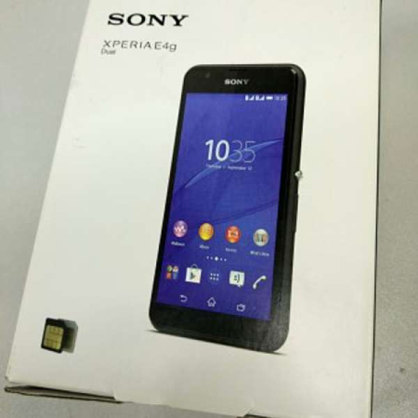 全新 Sony Xperia E4g DUAL E2033 黑色 雙卡 港行貨