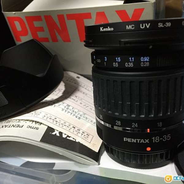 Pentax SMC Pentax-FA J 18-35mm F4-5.6 AL - 全幅 for K-1 FF