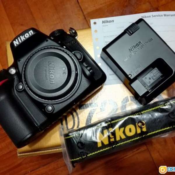 NIKON 7200 95% 行貨售 hkd 5000