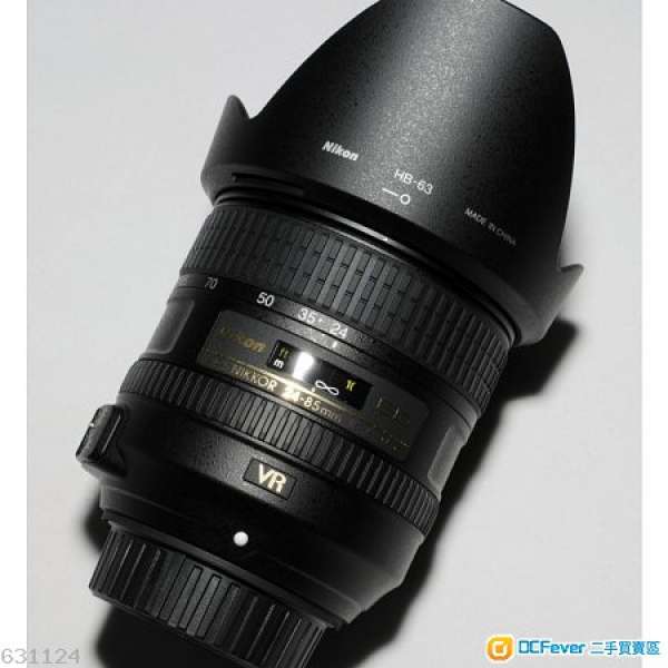 95%新 Nikon AF-S NIKKOR 24-85mm f/3.5-4.5G ED VR 無花無霉少塵，非常新淨 合完美...