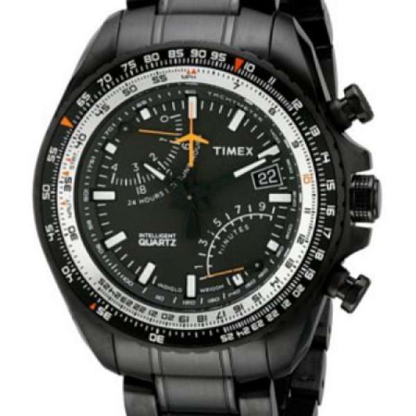 TIMEX Men's Watch 大裝手錶 T2N103DH 背光燈 鋼表帶 黃翠如 款 生日禮物