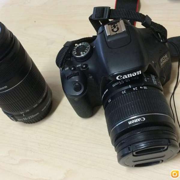 Canon 600D 18~55+55~250 2 lens