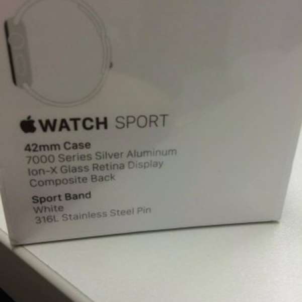 100% New! apple watch iwatch sport 42mm 白色 (全新, 未拆包裝)