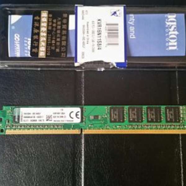 Kingston DDR3 1600MHz 4GB(有單有盒)