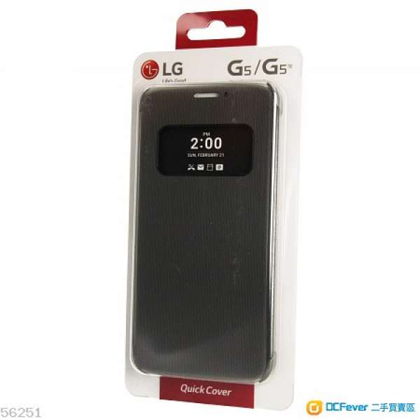 全新黑色 LG G5 Quick Cover 智能保護套