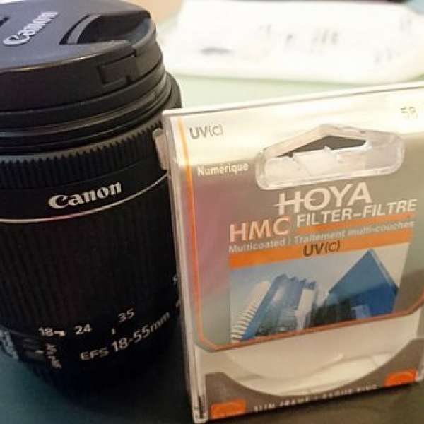 98%新Canon 18-55 kit鏡 HKD600