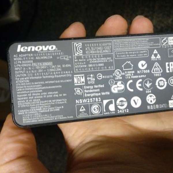 Lenovo 原裝手提電腦火牛 方頭 45N0261