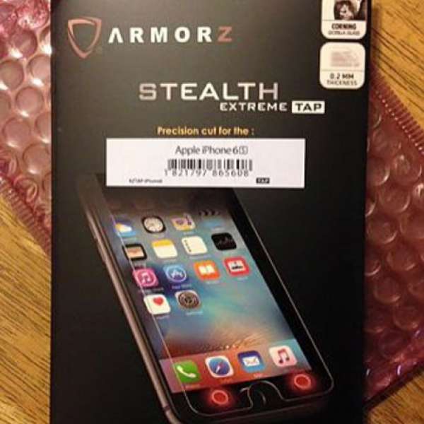 100%REAL & 全新美國運到iphone6/6s 4.7"專用Armorz電感智能玻璃貼(只有一張)