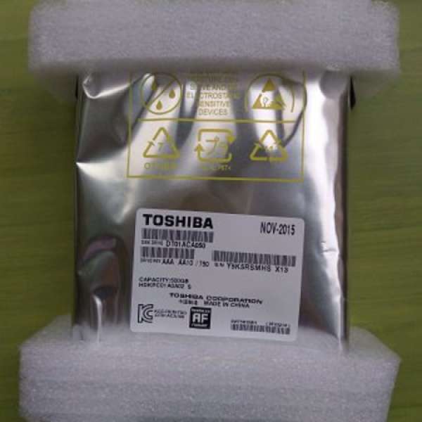 全新未開封 Toshiba 500GB 3.5" SATA3 硬碟機 (DT01ACA050) 500G 建達國際保用至 20...