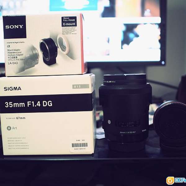 Sigma 35mm F1.4 DG HSM | A - 99% new (Sony A mount )