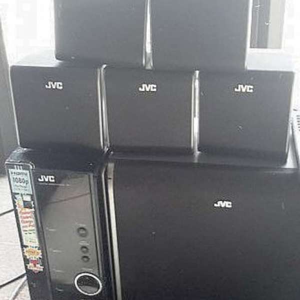 JVC 擴音 + 5 小喇叭 + 1超低音炮