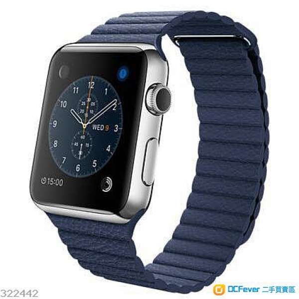 【全新貨品】Apple Watch 42mm Midnight Blue Leather M / L