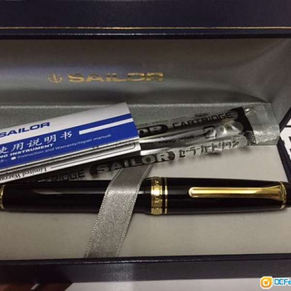 Sailor Professional Gear 21K fountain pen(not 長刀研) Fine nib 90% new