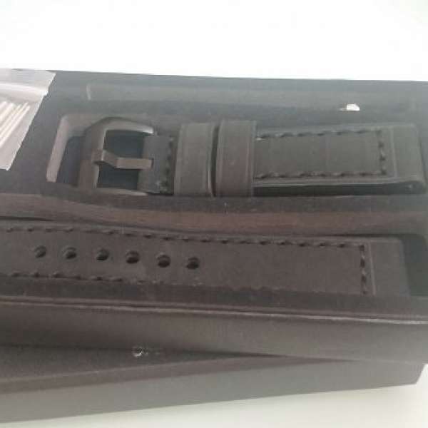 全新真皮錶帶 22mm leather strap for rolex panerai tudor seiko casio